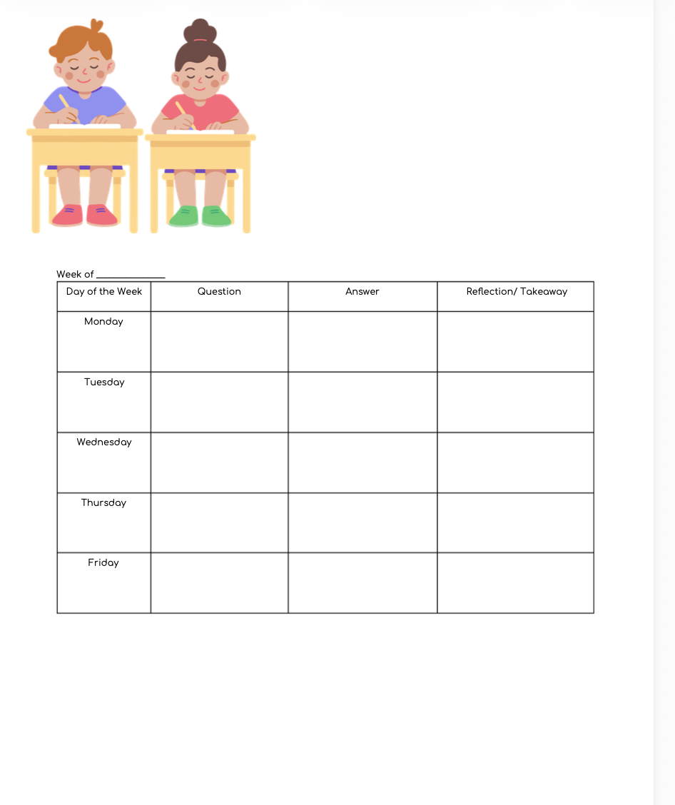 Science Interactive Notebook Template
