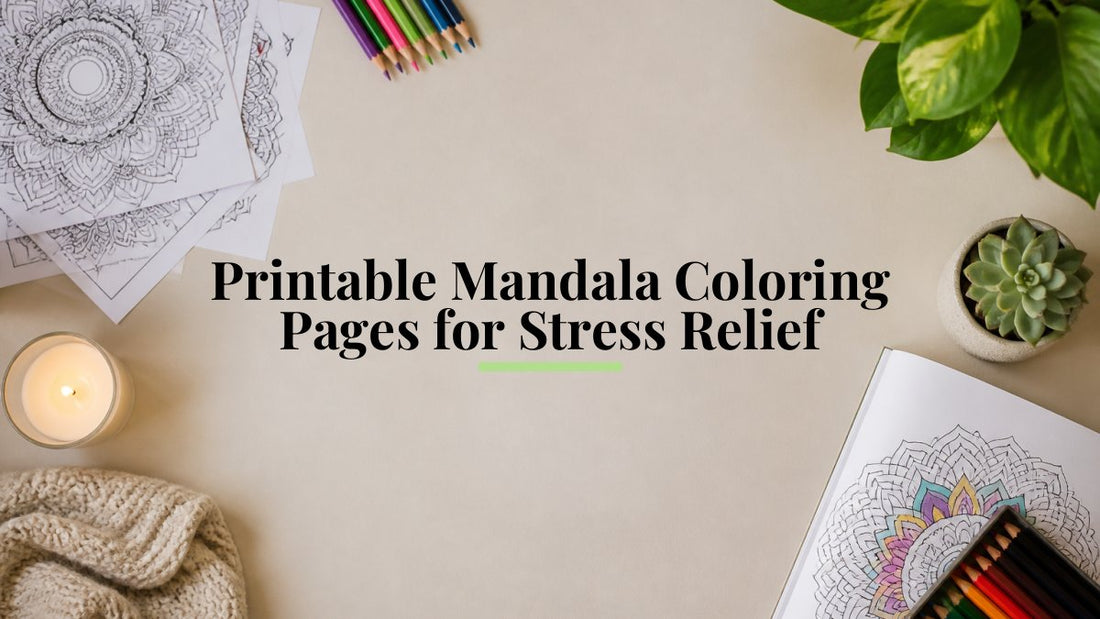 Printable Mandala Coloring Pages for Stress Relief
