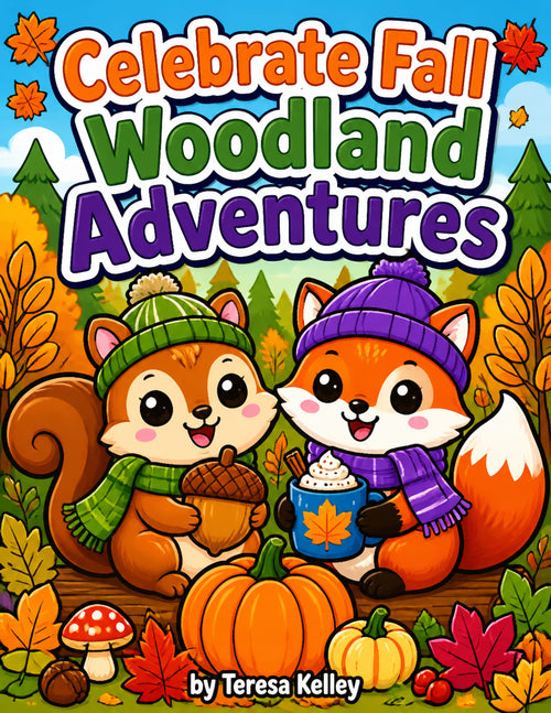 Celebrate Fall Woodland Adventures Printable Coloring Book