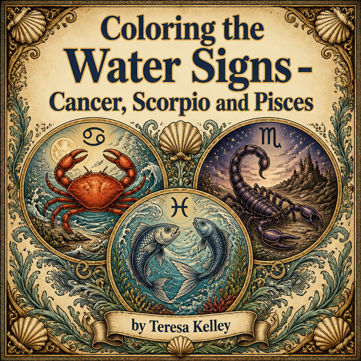 Coloring the Water Signs: Mandala Art for Cancer, Scorpio & Pisces