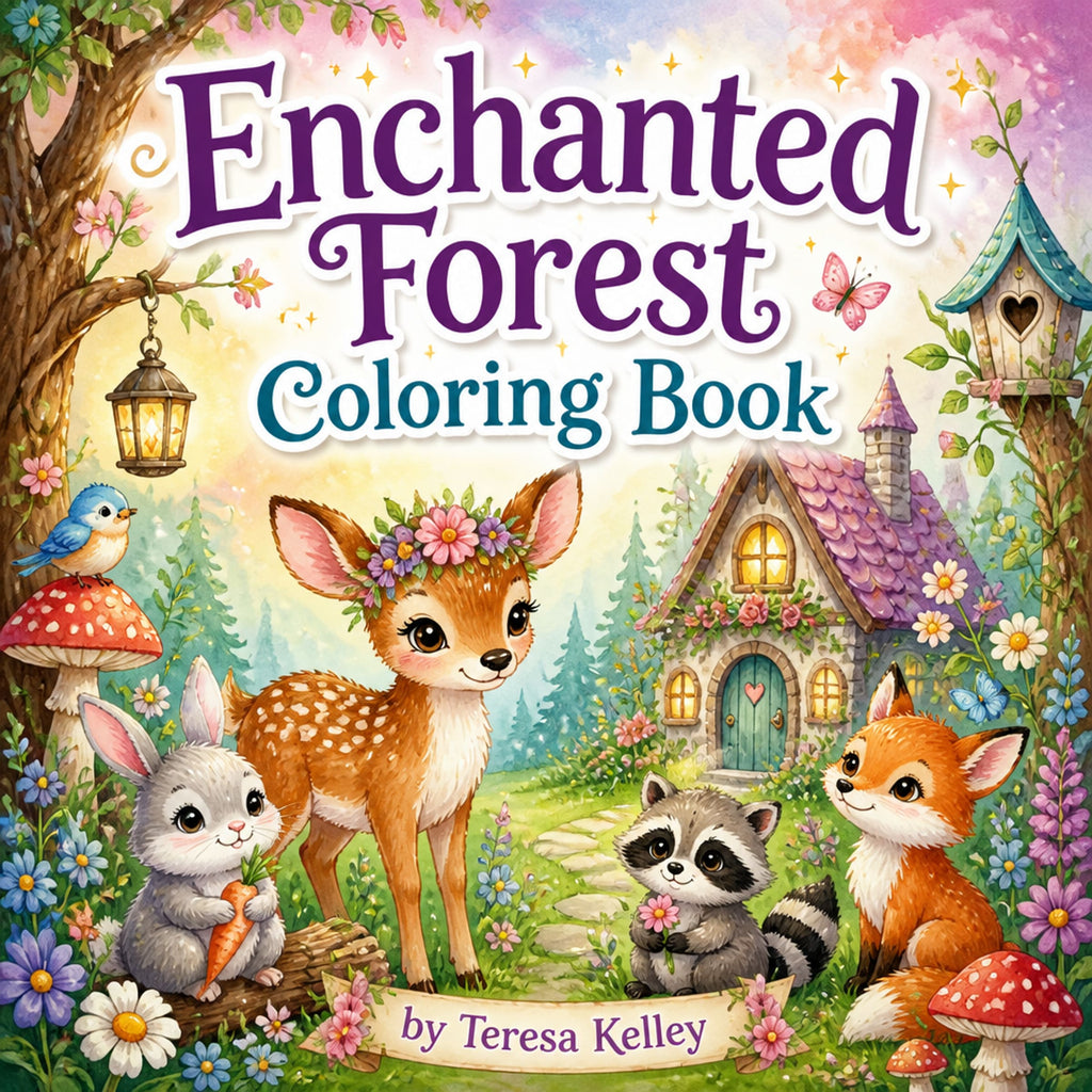 Enchanted Forest Coloring Book