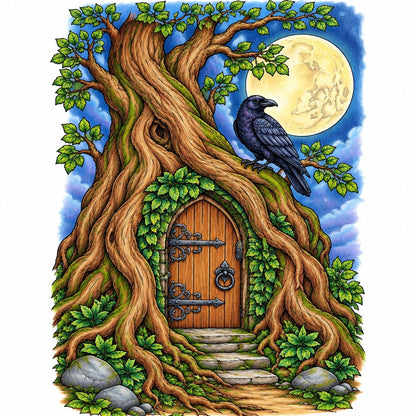 Gothic Coloring Book: Moonlit Skies, Ravens & Dark Mysteries