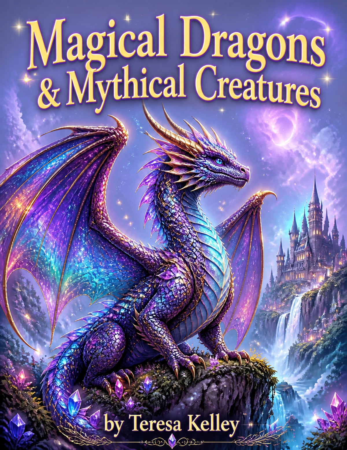Magical Dragons & Mythical Creatures Coloring Book for Kids: Fantasy Fantasy Creatures, Fairies, Unicorns & Pegasus
