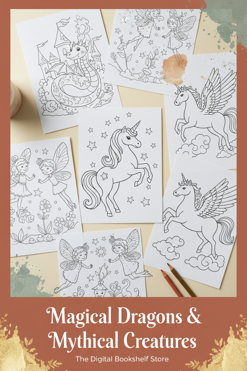 Magical Dragons & Mythical Creatures Pinterest Cover